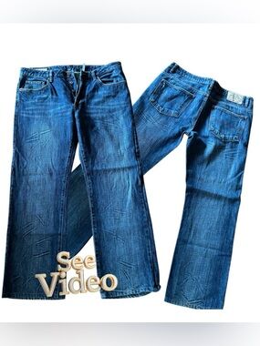 👛 (ANY 2/$30) BUFFALO DAVID BITTON Button Closure Denim Jeans 34x29